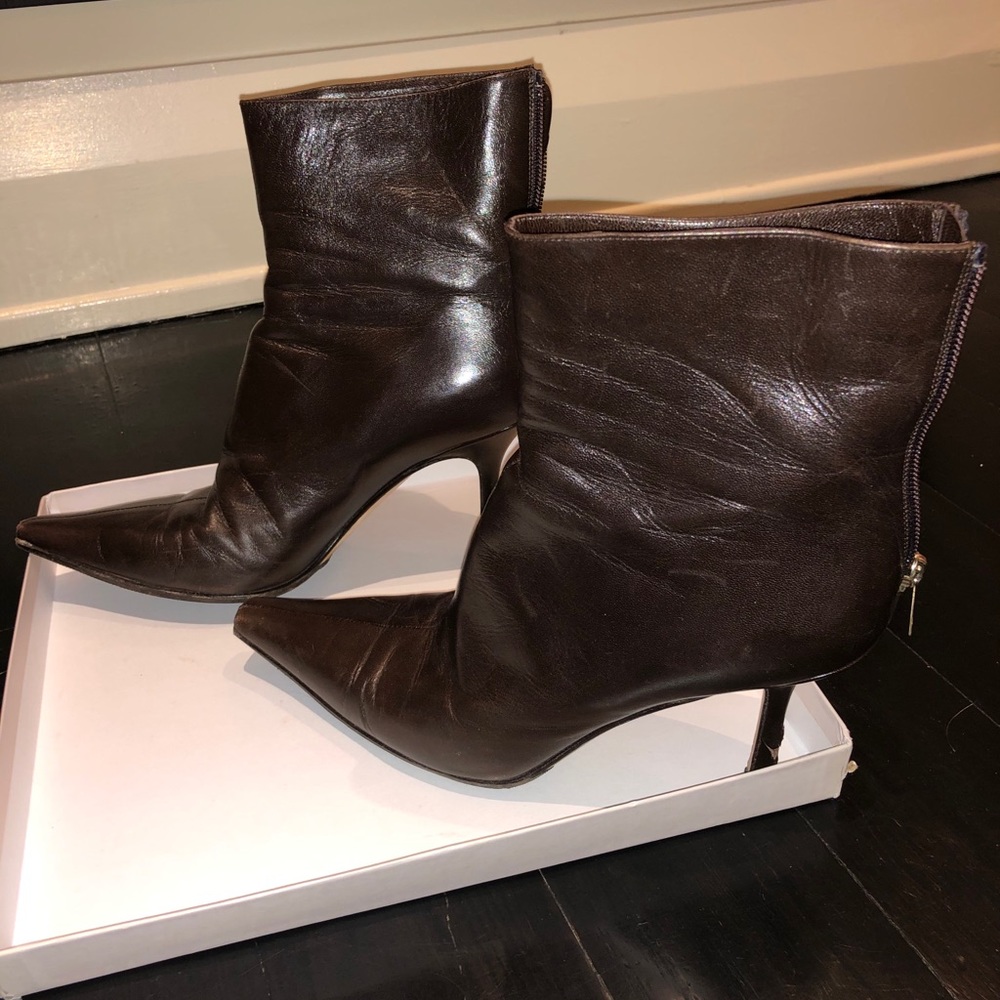 Jimmy choo brown booties
